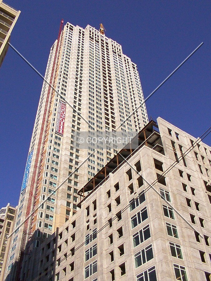 Looking up from Ohio and Dearborn