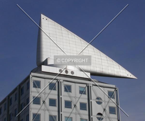 Top detail of the building