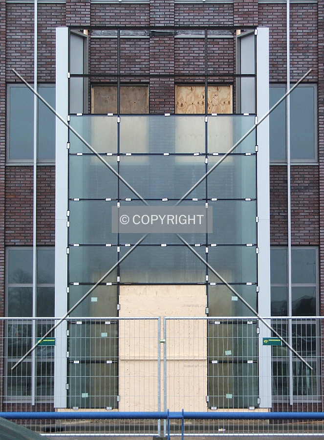 Construction of the entrance area