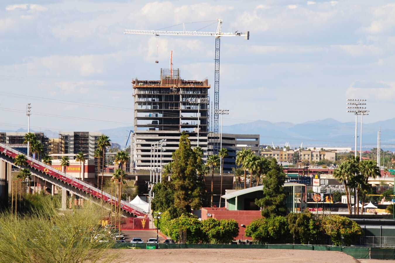 Distant view from the south
