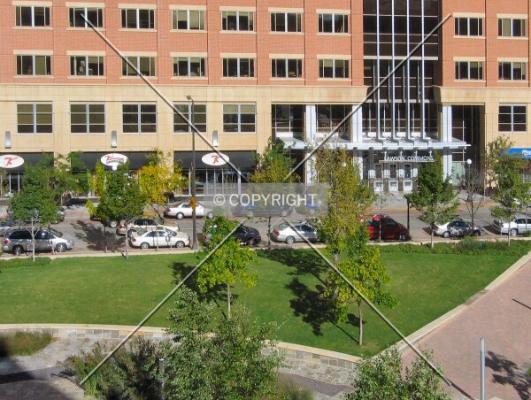 Landmark Plaza and main entrance from the Landmark Center