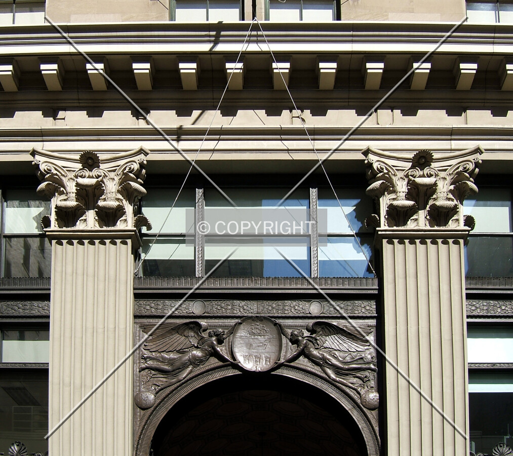 Facade detail on Chestnut Street