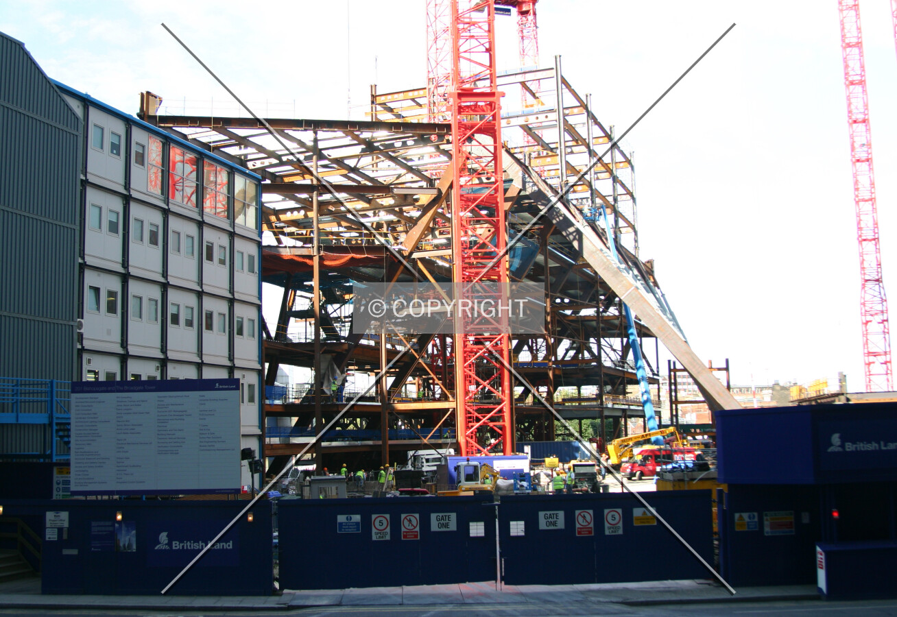 Elevated view north across Primrose Street