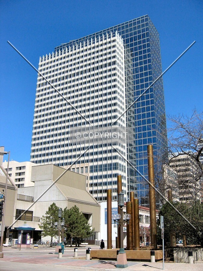 View past Peavey Plaza from 12th Street South
