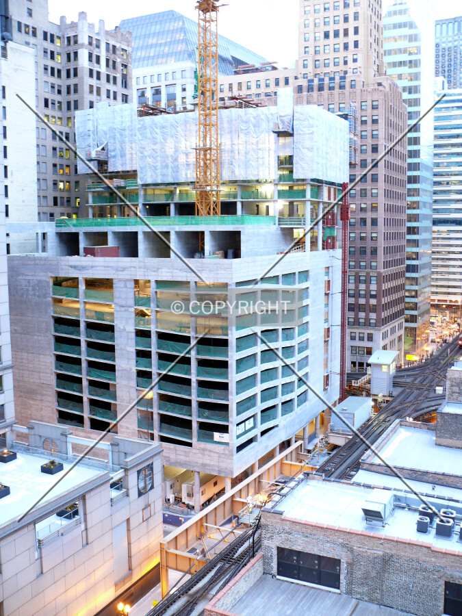 View to the northeast from a parking garage