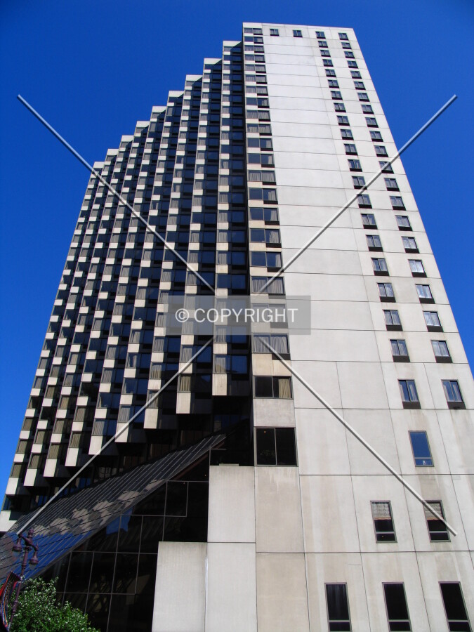Looking up from the southwest