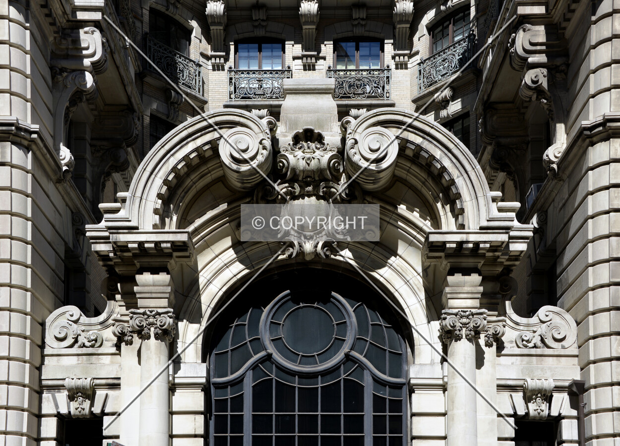 Entrance detail on 73rd Street