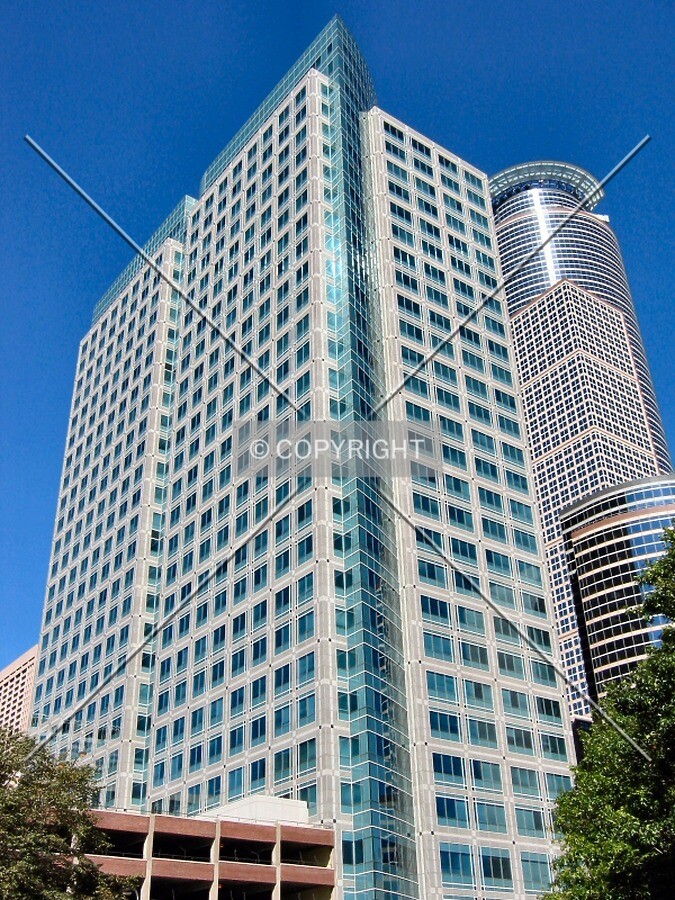 Looking up the southeast corner