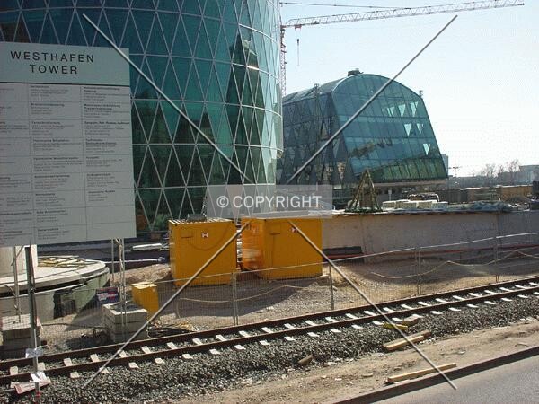 View over the construction site