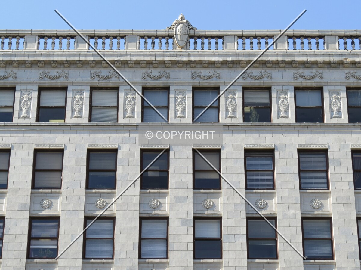 Detail atop the main facade