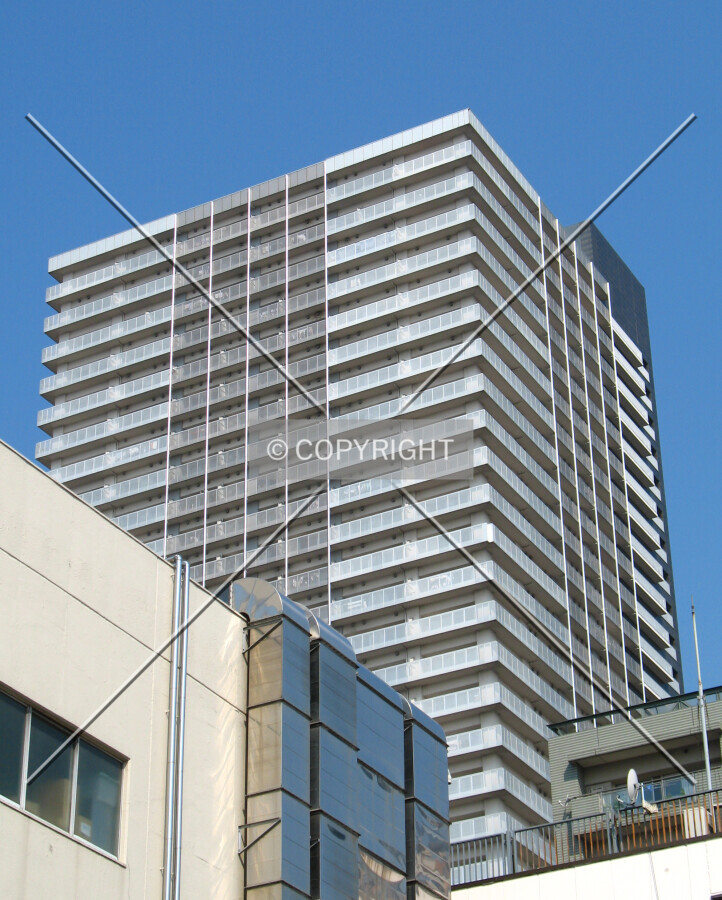 Looking up from the east