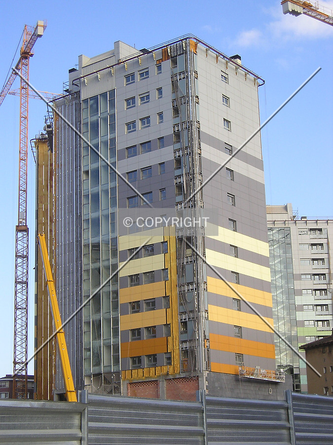 View of the western and northern facades