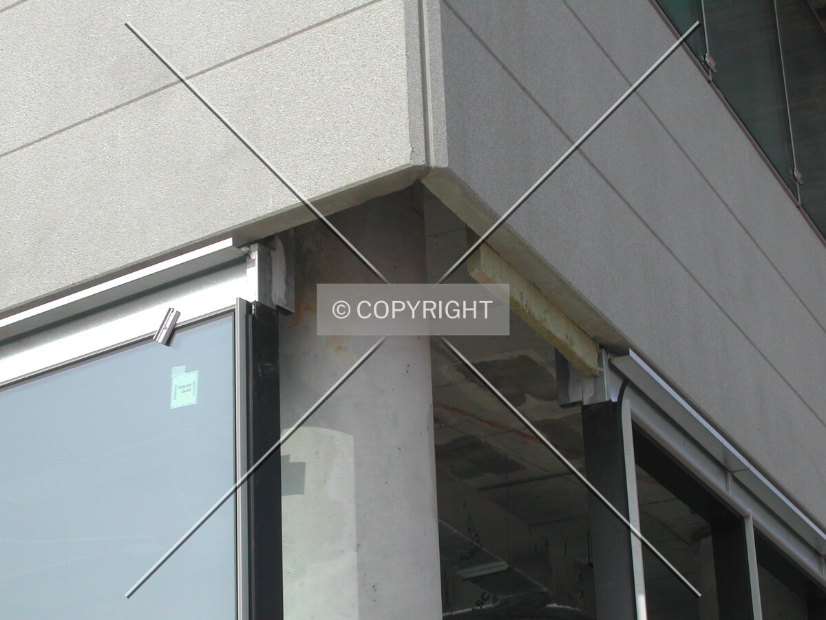 Close view of the corner