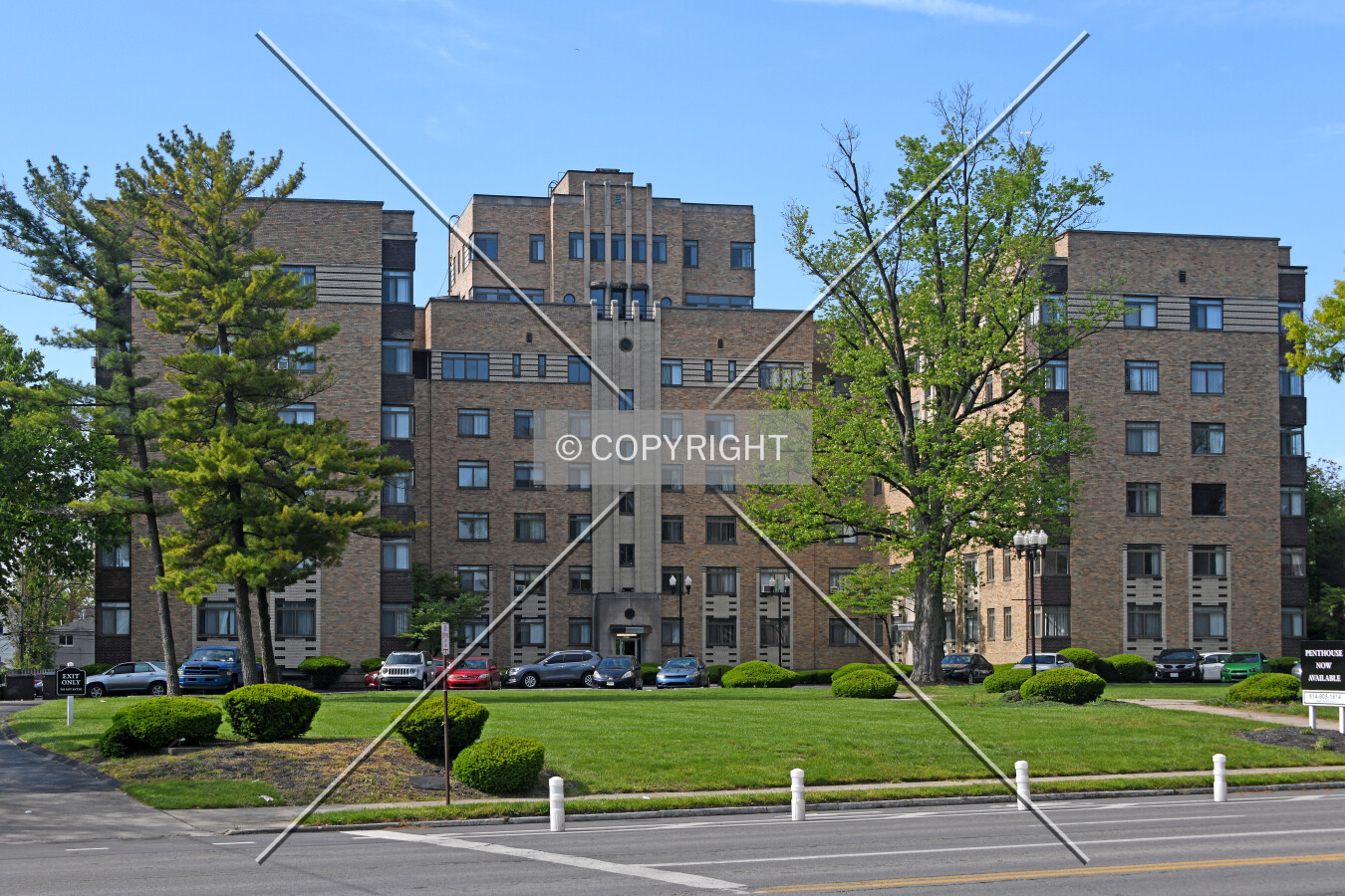 View from the northeast