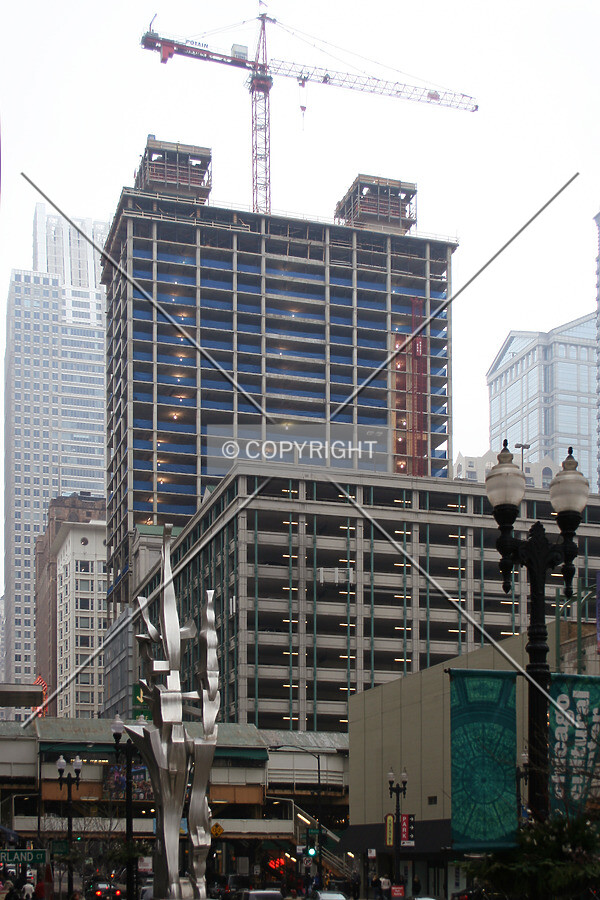 Looking west on Randolph Street