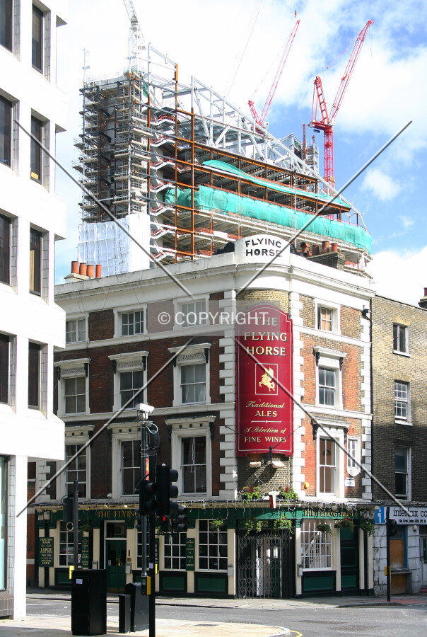 View northeast of the top from Finsbury Avenue with the Broadgate Tower just visible to the rear