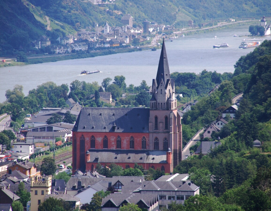 View from the hills to the north