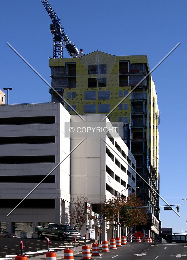 Looking east from West 3rd Street