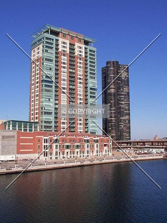 View across the Chicago River from Wacker Drive