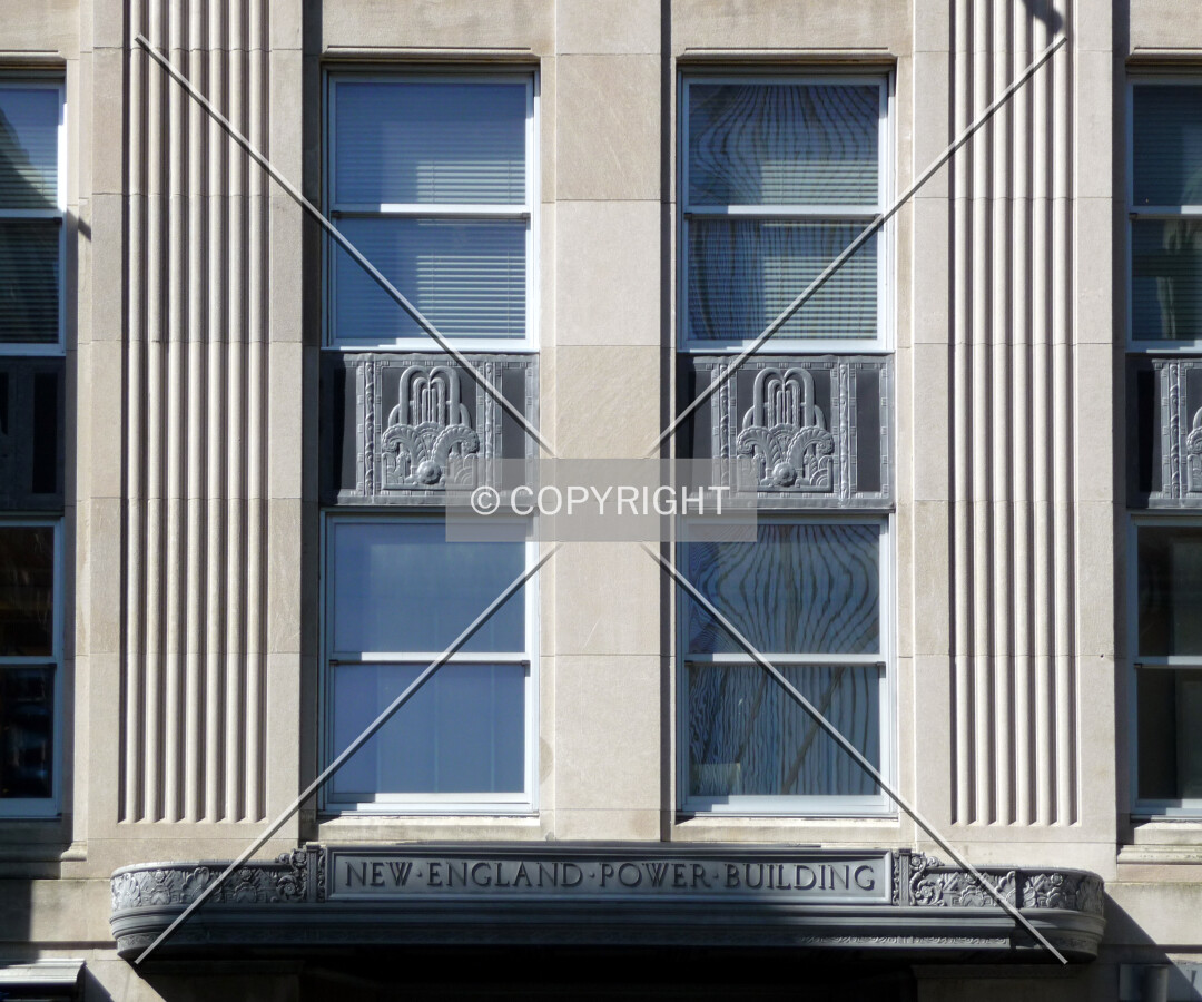 Facade above east entrance