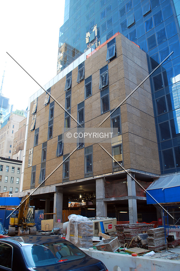 Base along West 44th Street