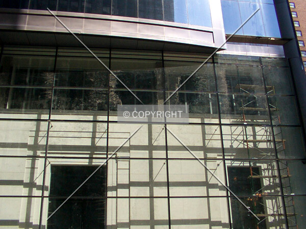 Detail of the Adams Street façade
