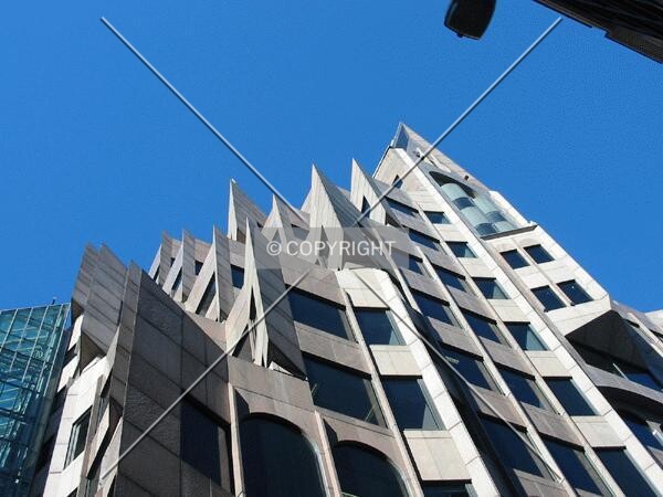 Looking up towards the crown from Mark Lane