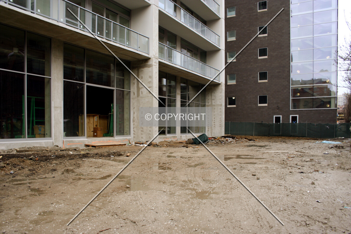 Plaza and entrance area