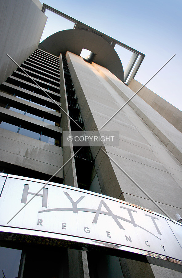 Up the south face to the revolving restaurant