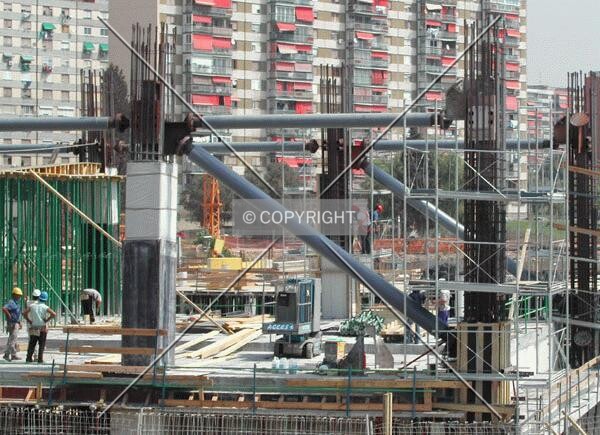 Close view of the structural solution