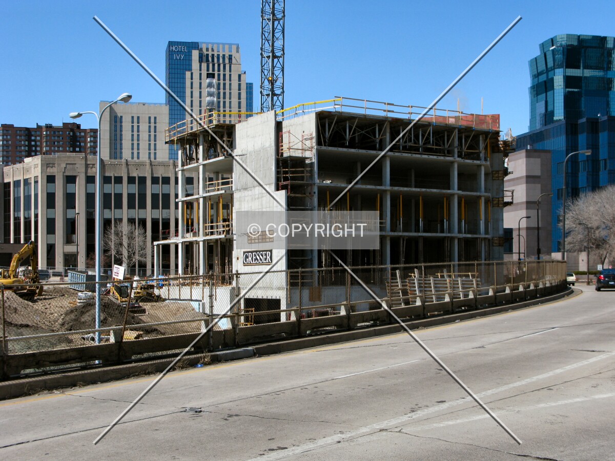 View to the northwest over the 11th Street South exit ramp