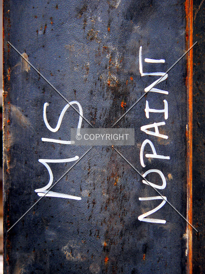 Notes scribbled on a beam