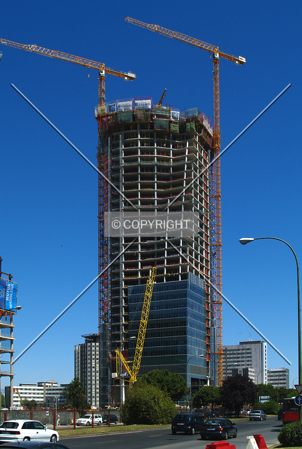 A view from Paseo de la Castellana