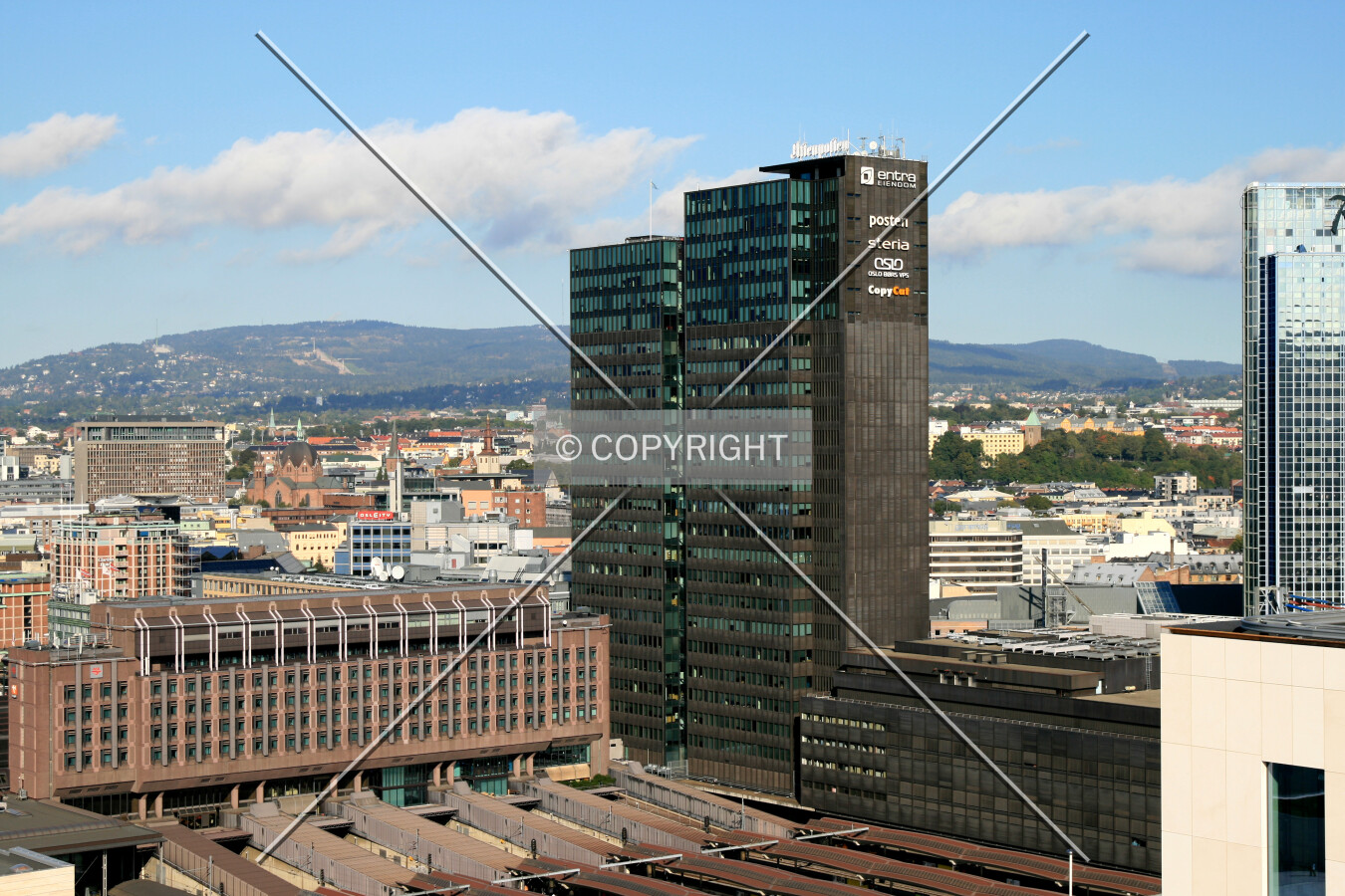 View from KLP-bygget