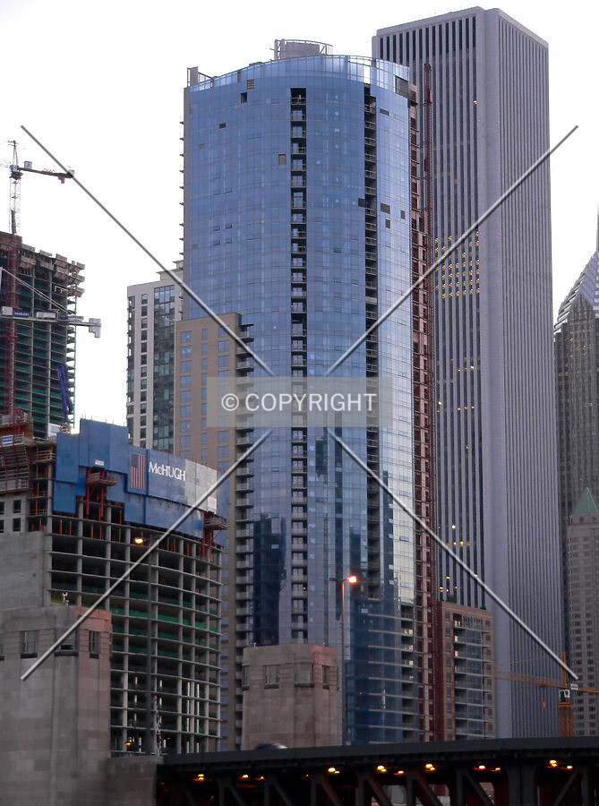 View to the southwest from the Chicago River