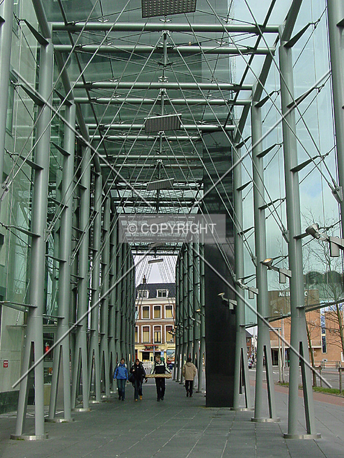 Arcade near the main entrance