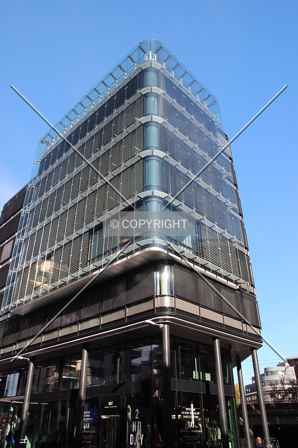 Looking up southeast corner of the eastern part