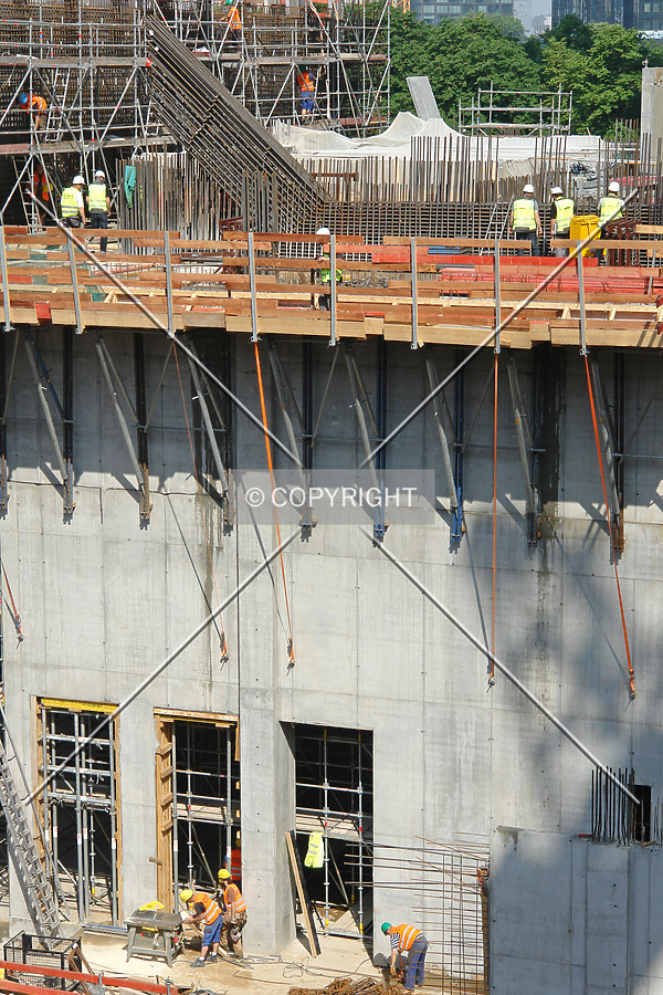 Structural detail of the rising tower