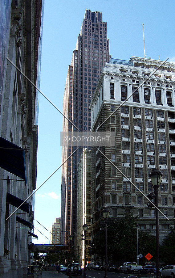 View from the southeast along Arch Street