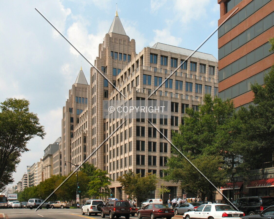 View to the west along K Street NW