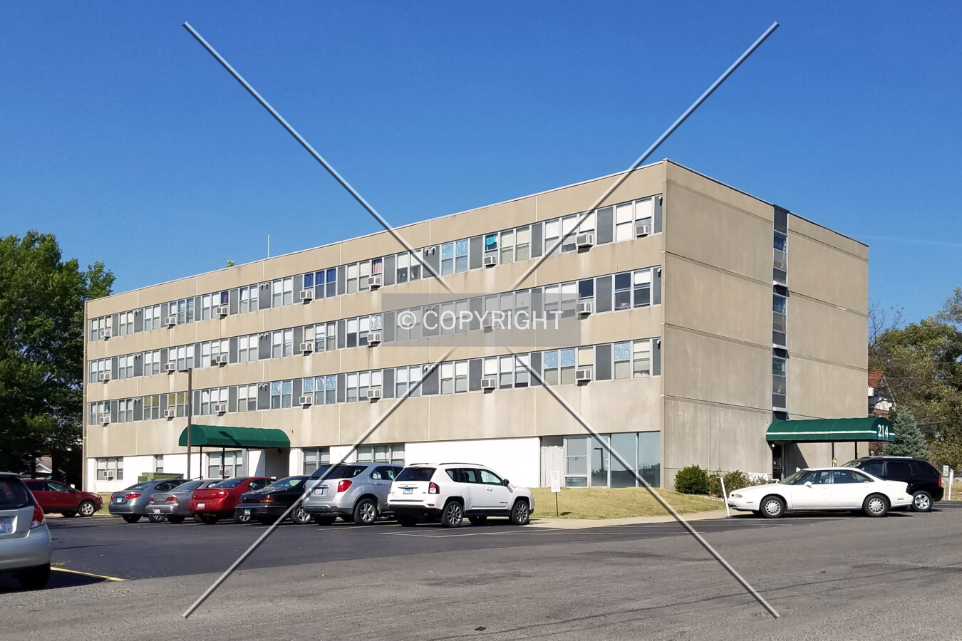 View from the southwest; October 14, 2017