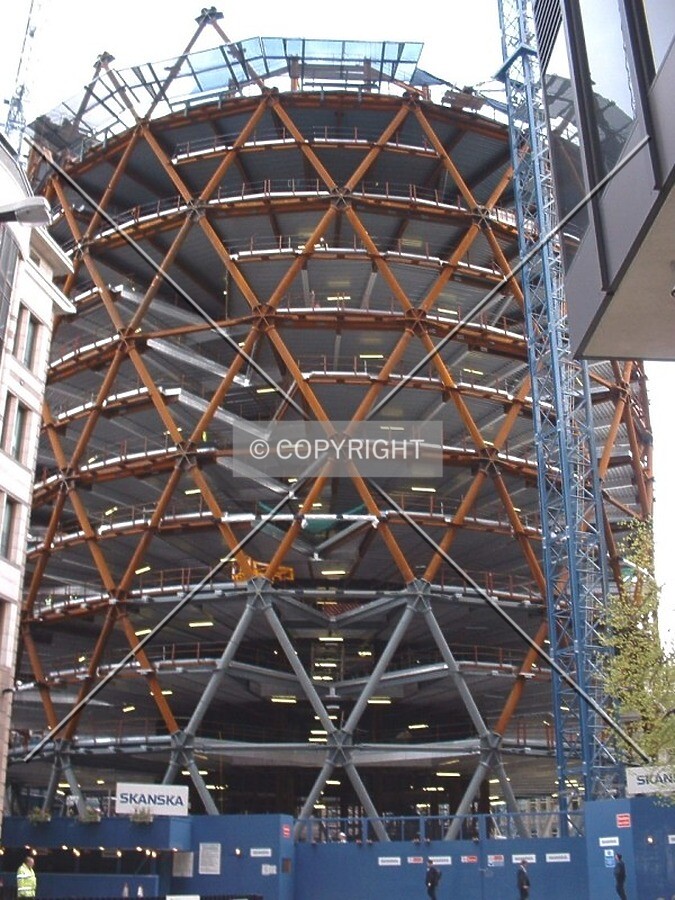 View of the spiralling atria (18/04/02)