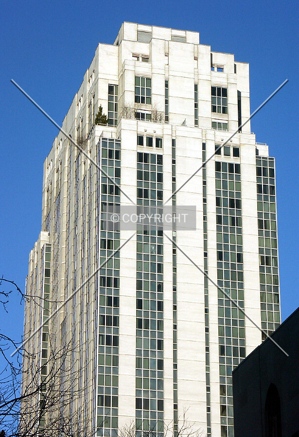 View of the upper part of the tower