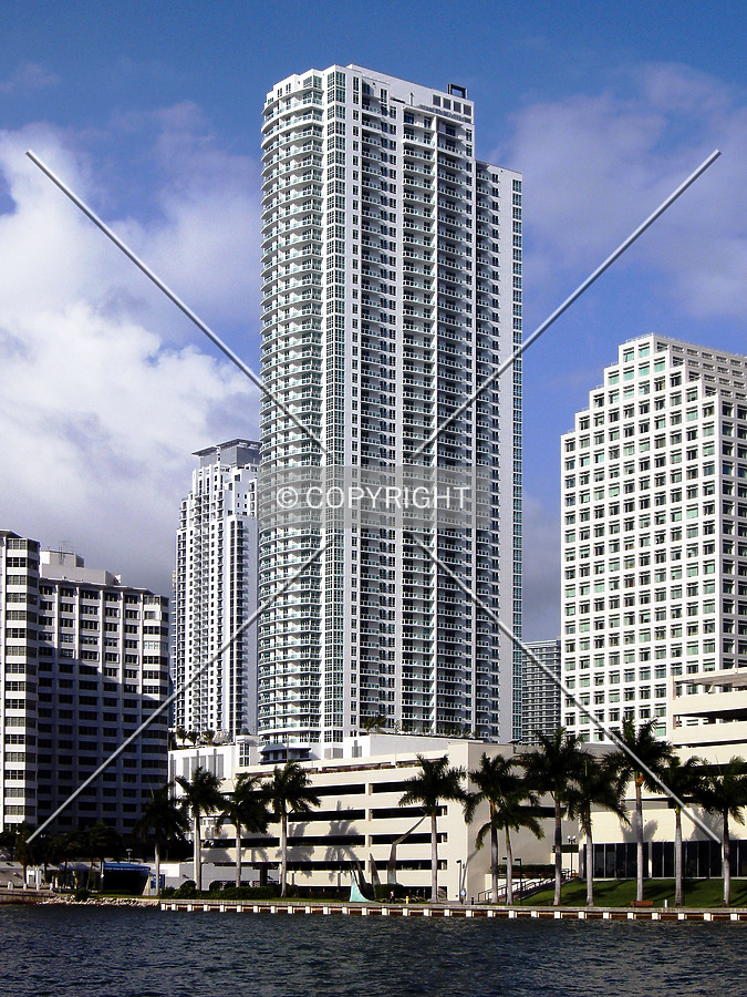View from the northeast along Brickell Island