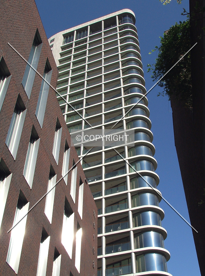 Looking up from the southwest