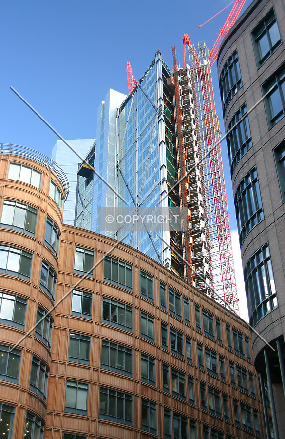 Looking up the southwest corner from Appold Street