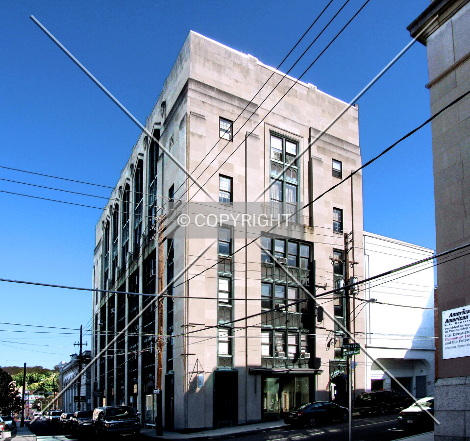 View from the west at Norwegian and 2nd Streets