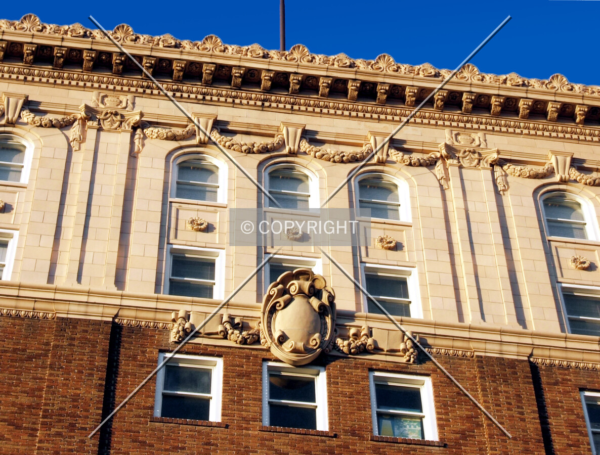 Cornice detail from the south