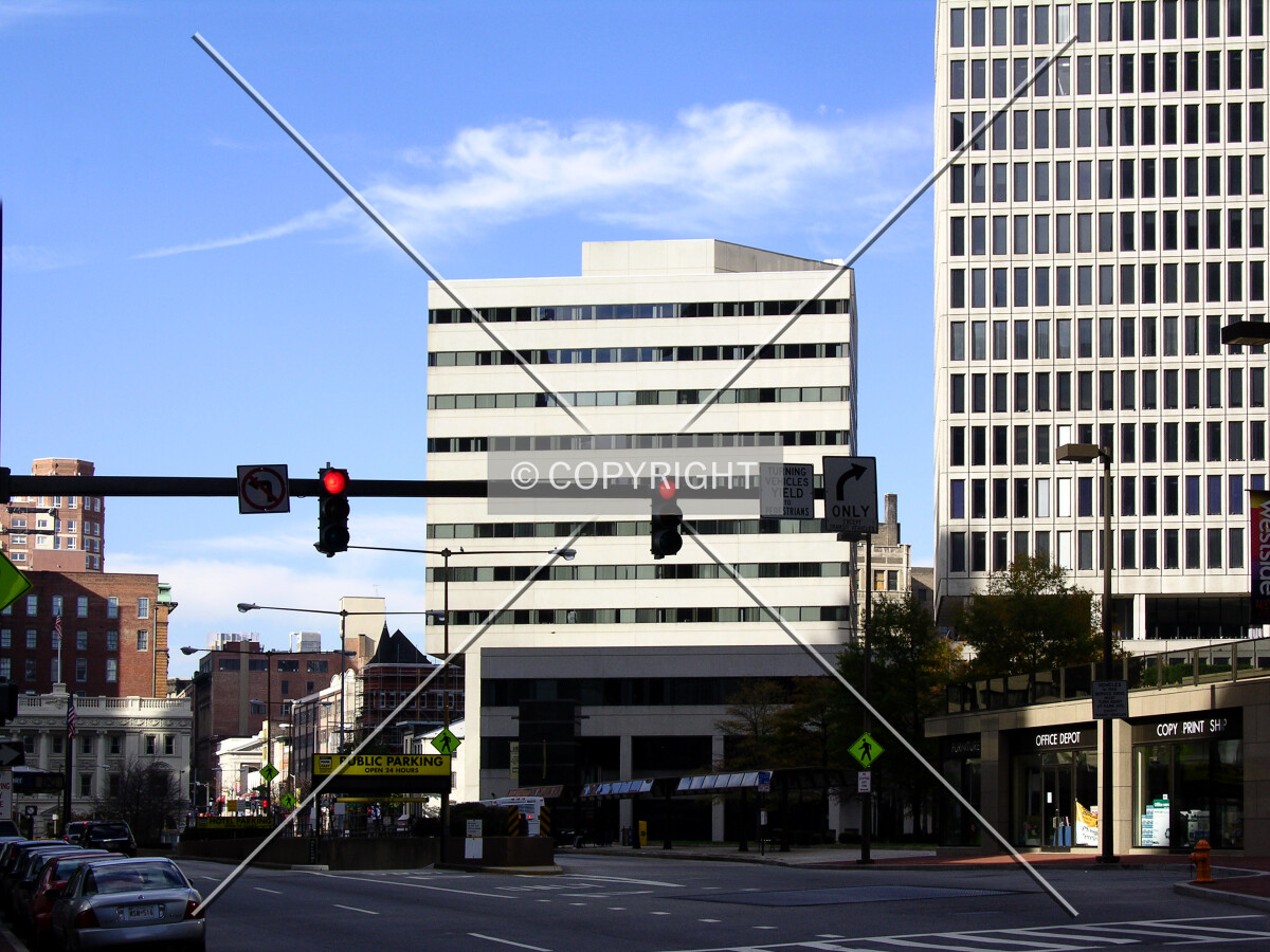 Looking west from Fayette Street