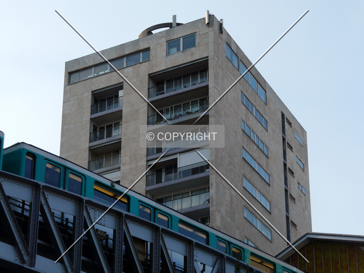 Top from across the metro viaduct